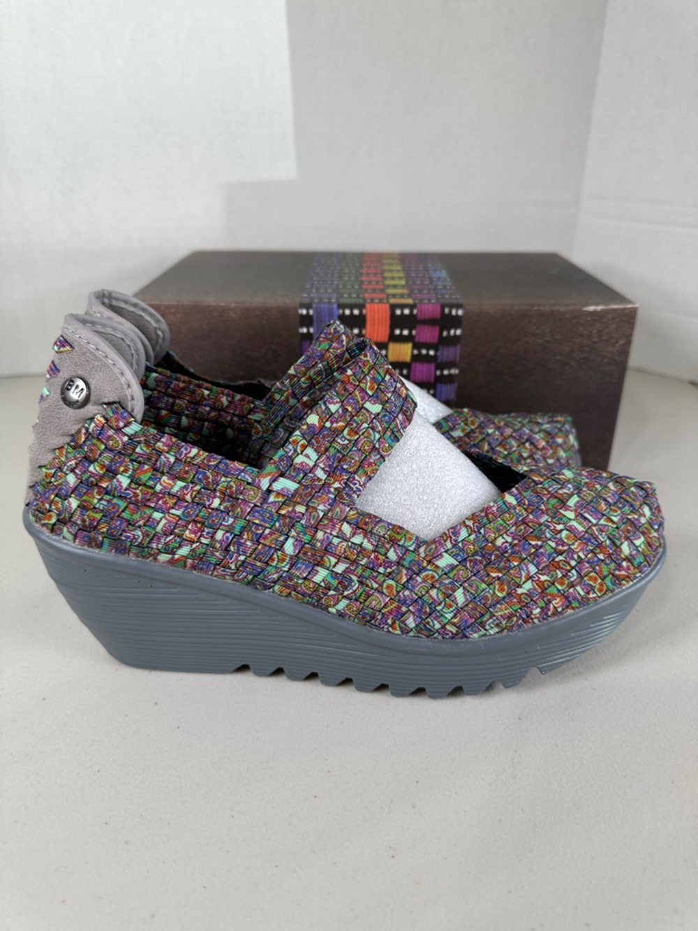 bernie mev. Multicolor Woven Mary Jane Flats - Picture 2 of 5